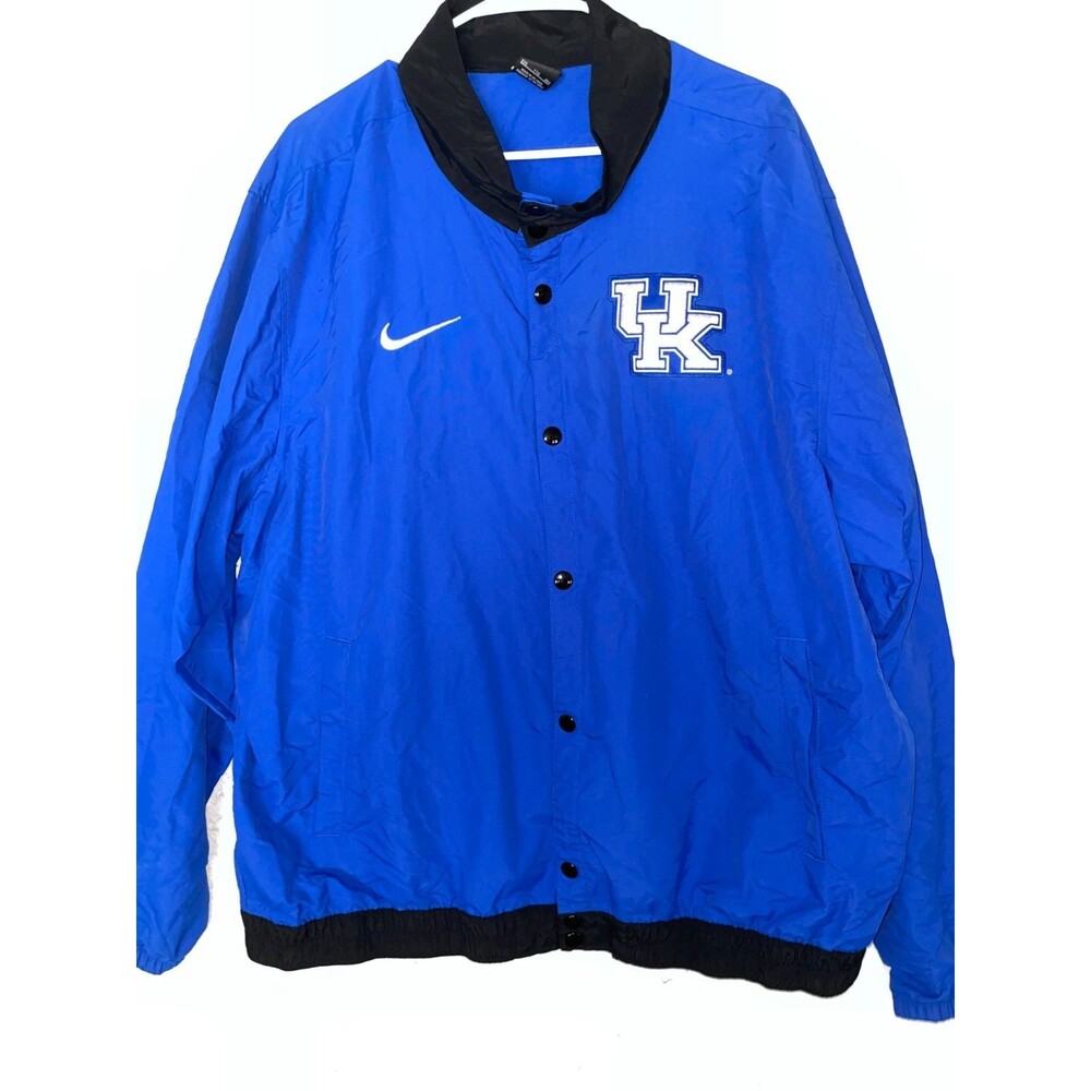 Nike Dri Fit Windbreaker Jacket Mens XXL Blue UK University of Kentucky Wildcats